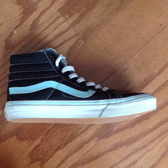 turquoise high top vans